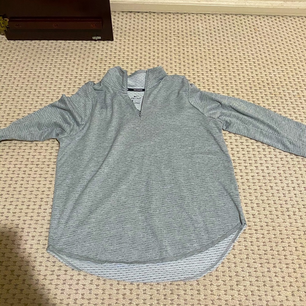 Nike grey running quarter zip